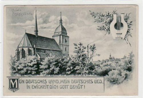 Mittweida Mittweida, Offizielle Fest - Postkarte im Juli 1906 mit Kirche ungelaufen kleiner Knick oben rechts, sonst gut erhalten.