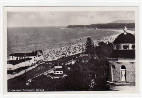 Zinnowitz Ostseebad Zinnowitz mit Strand ungelaufen Top Erhaltung.