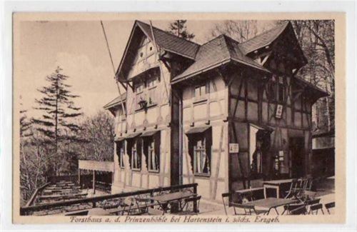 Hartenstein mit Forsthaus an der Prinzenhöhle ungelaufen Gute Erhaltung.
