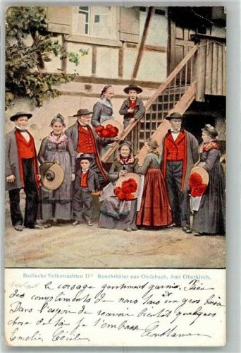 Oedsbach 1907 Renchthäler in badischer Volkstracht
