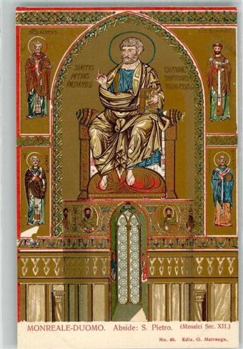 Monreale Duomo byzantinische Mosaike Edition G. Matranga No. 46