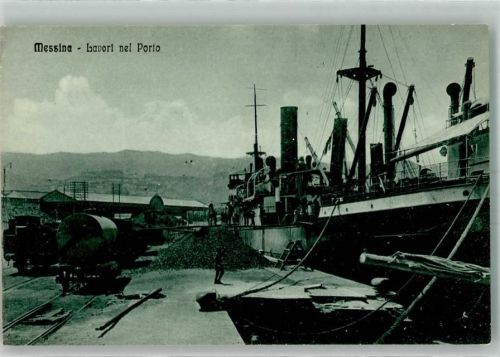 Messina Eisenbahn Hafen