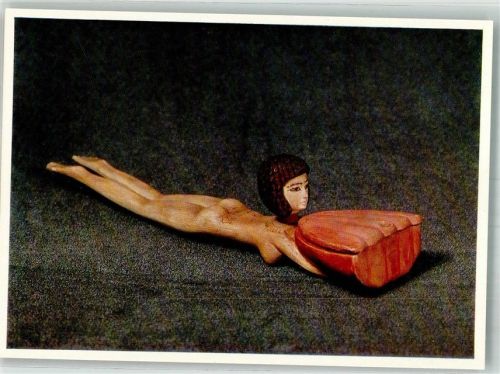 Moskau Ägyptischer Salblöffel in Form einer schwimmenden Frauenfigur im Puschkin-Museum VEB Verlag der Kunst Nr. 9325