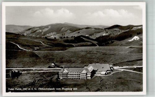Oberried 1938 Fliegeraufnahme vom Hotel Halde