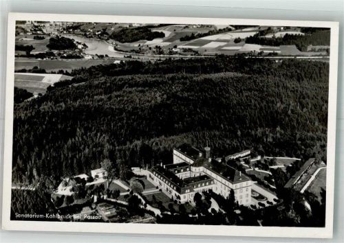 Kohlbruck 1938 Fliegeraufnahme vom Sanatorium Kohlbruck