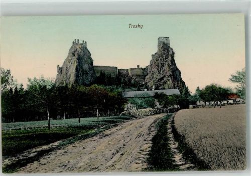 Turnov Troskovice Burg Ruine Trosky