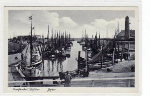 Büsum Büsum mit Partie im Hafen ungelaufen Top Erhaltung.