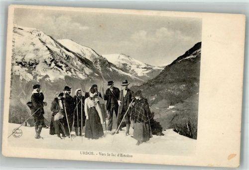 Urdos 1907 Bergwandergruppe in den Pyrenäen