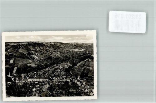 Ingelfingen Fliegeraufnahme des Ortes mit Nikolauskirche Foto Original aus Archiv eines Ansichtskartenverlags