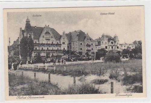 Swinemünde Seebad Swinemünde / Swinoujscie. Dünenstraße Seeheim Ostsee-Hotel. Verlag Siegmund Weil Nr. 3567 ungelaufen Sehr gut erhalten.
