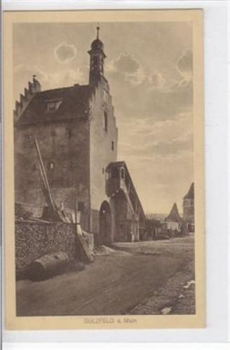 Sulzfeld a. Main. Teilansicht mit Kirche. Ungelaufen. Sehr gute Erhaltung.<br />