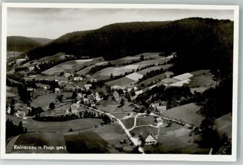 Reinerzau 1942 Fliegeraufnahme des Ortes mit Ev. Kirche