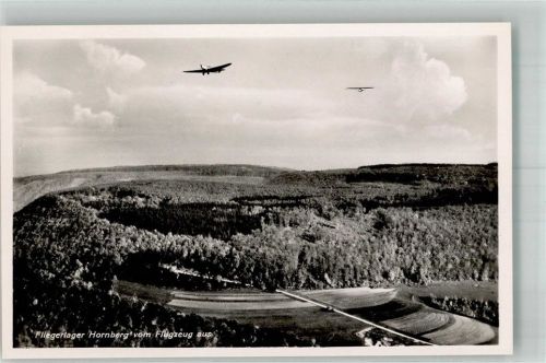 Degenfeld 1938 Fliegeraufnahme der Wälder um das Fliegerlager Hornberg