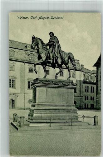 Weimar 1916 Reiterdenkmal Großherzog Carl-August