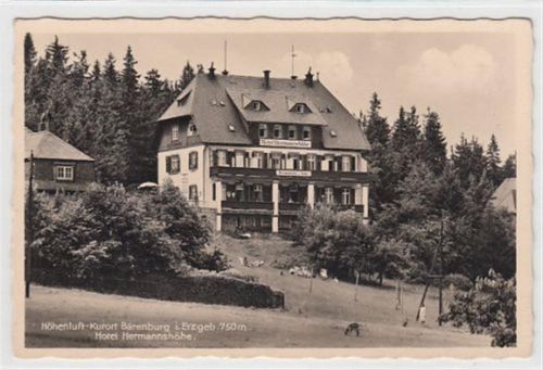 Bärenburg im Erzgebirge. Hotel Hermannshöhe ungelaufen Gute Erhaltung.