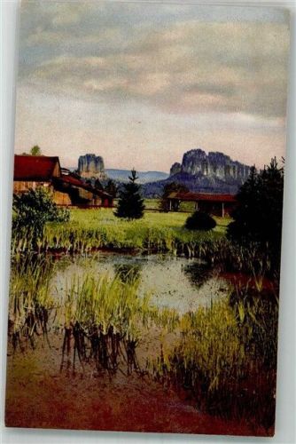 Bad Schandau Schrammsteine Photochromie Nenke & Ostermaier Serie 297 Nr. 4541 Ort lt. Recherche