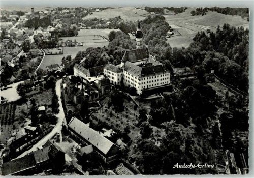 Andechs Fliegeraufnahme vom Kloster Andechs