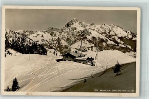 Bayrischzell Haus am Taubenstein mit Wendelstein Fotograf Georg Eitzenberger