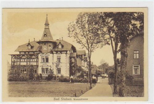 Bad Steben. Wenzstrasse gelaufen am 27.05.1920. Gute Erhaltung.
