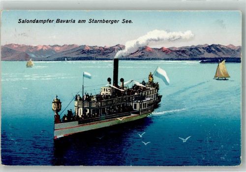 1925 Salondampfer Bavaria am Starnberger See