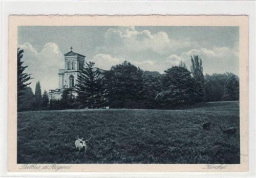 Putbus Putbus a. Rügen mit Kirche ungelaufen Top Erhaltung.