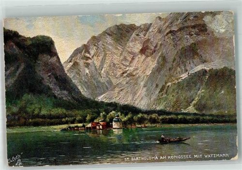 Oilette Serie Berchtesgaden No. 688 B St. Bartholomä am Königssee