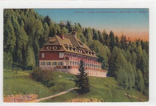 Murau in der Steiermark. Landes Sonnenheilstätte " Stolzalpe " ungelaufen kleiner Knick oben rechts, sonst gut erhalten