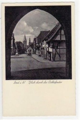 Soest Soest mit Blick durch das Osthofentor ungelaufen Top Erhaltung.