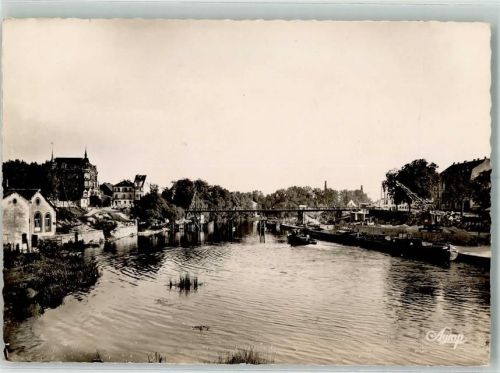 Sarreguemines 1953 Hafen Kanal