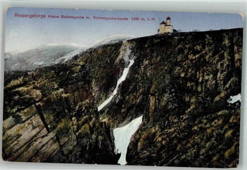 Schneegruben Baude 1920 Kleine Schneegrube Hüttenstempel