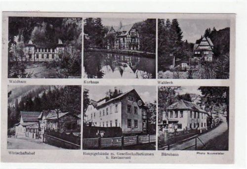 Bad Finkenmühle mit sechs Abbildungen gelaufen von 1943. Gute Erhaltung.