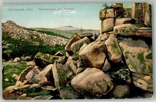 Wernigerode 1910 Hohneklippen mit Brocken Verlag Lederbogen Nr. 531
