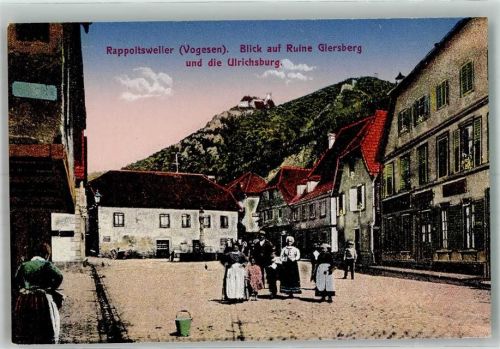 Ribeauville Burg Ruine Giersberg Ulrichsburg Marktplatz