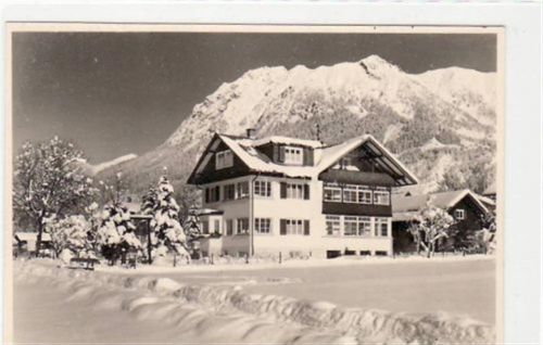Fotokarte von Oberstdorf im Allgäu. Haus Uhlenhorst im Winter ungelaufen Top Erhaltung.