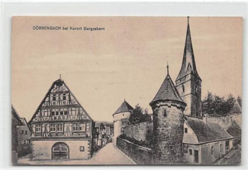 Dörrenbach bei Kurort Bergzabern. Teilansicht. Karte beschrieben Sehr gut erhalten.