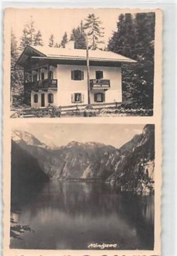 Königssee Königsee. Johann Pfnür - Fichtenheim gelaufen. Marke entfernt. Leichter Schriftdurchdruck, sonst gut erhalten