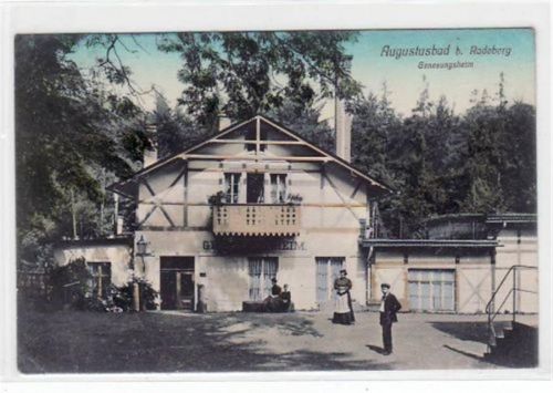 Augustusbad b. Radeberg mit Genesungsheim gelaufen von 1913. Gute Erhaltung.