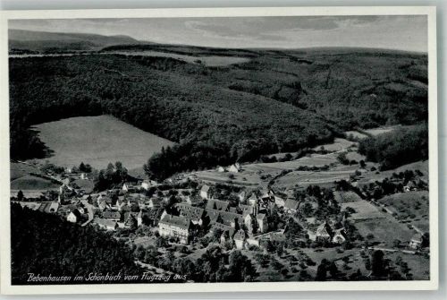 Bebenhausen Fliegeraufnahme des Ortes mit Kloster und Schloss Bebenhausen
