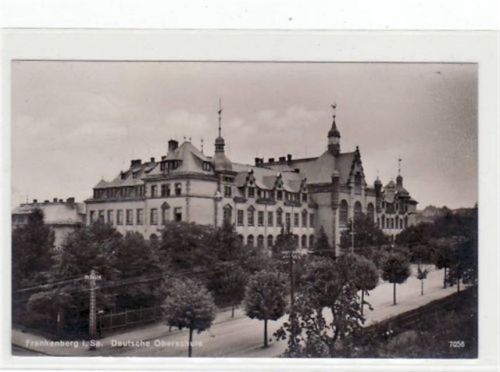 Frankenberg Frankenberg mit Deutscher Oberschule gelaufen von 1929. Gute Erhaltung.