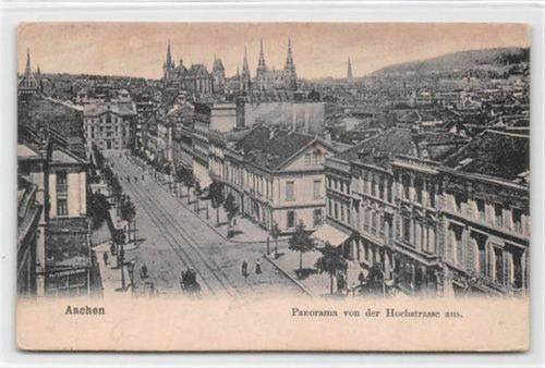 Aachen Aachen. ein Panorama von der Hochstrasse aus gelaufen. Gute Erhaltung.