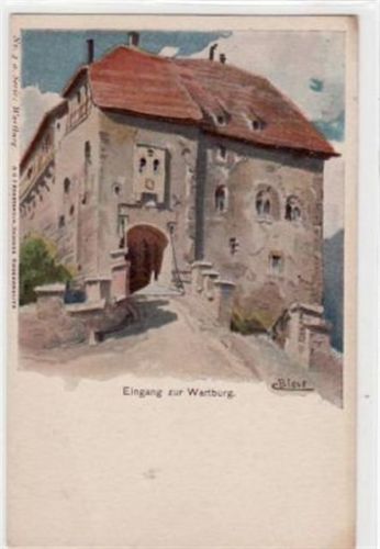 Wartburg bei Eisenach i. Thür. Eingang zur Burg ungelaufen Top Erhaltung.