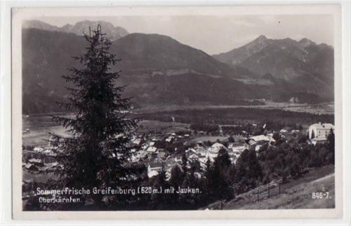 Greifenburg mit Totale gelaufen von 1938. Gute Erhaltung.