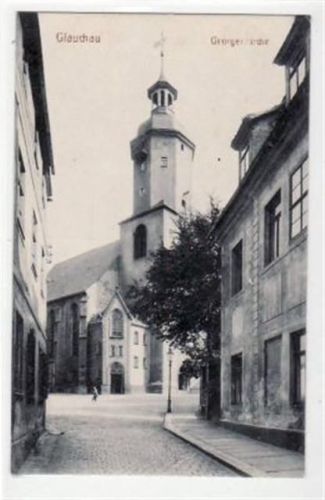 Glauchau Glauchau mit Georgenkirche ungelaufen Ecken mit Albumabdrücken, sonst gut erhalten
