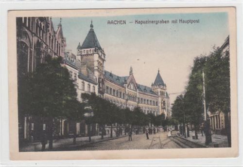 Aachen Aachen. Kapuzinergraben Hauptpost ungelaufen Gute Erhaltung.