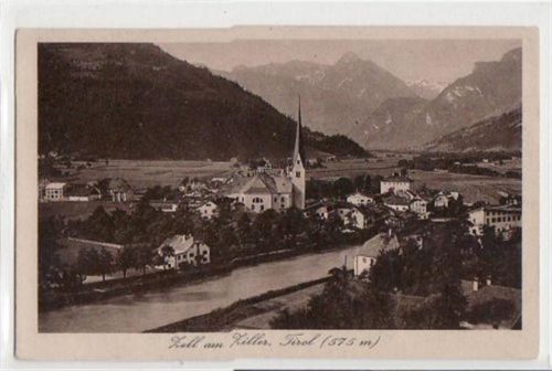 Zell am Ziller Totale und Kirche ungelaufen Gute Erhaltung.