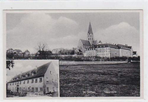 St. Ottilien. Totalansicht Kloster-Gastwirtschaft ungelaufen Rückseite leicht fleckig, sonst gut erhalten
