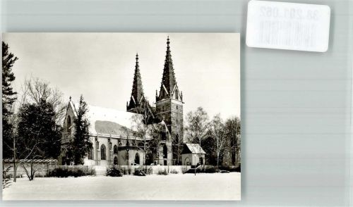 Göppingen Oberhofenkirche im Winter Foto Original aus Archiv eines Ansichtskartenverlags