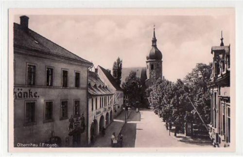 Olbernhau Olbernhau mit Blick auf die Kirche ungelaufen Top Erhaltung.