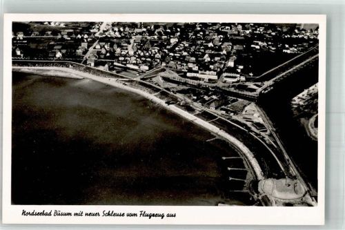 Büsum Fliegeraufnahme Neue Schleuse