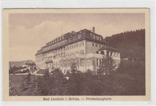 Bad Landeck Bad Landeck in Schlesien - Ladek-Zdrój / Kreis Habelschwerdt - Bystrzyca Klodzka. Hindenburgheim ungelaufen Gute Erhaltung.